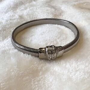 Chico's cobra style bracelet with sparkle enhanced magnetic closure